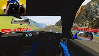 Nissan Skyline GTR R34 Downhill - Transfagarasan Hill - Assetto Corsa - Logitech G920 Gameplay