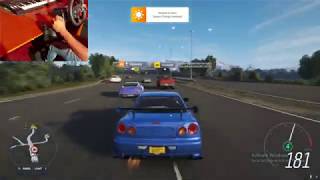 Nissan Skyline R34 GTR – Forza Horizon 4 | Logitech g29 + Shifter gameplay