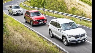 Nissan X-Trail vs Mazda CX-5 vs Skoda Kodiaq