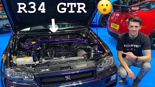 Nissan skyline r34 gtr plus 2000+ bhp toyota supra at Autosport International 2020 NEC arena !