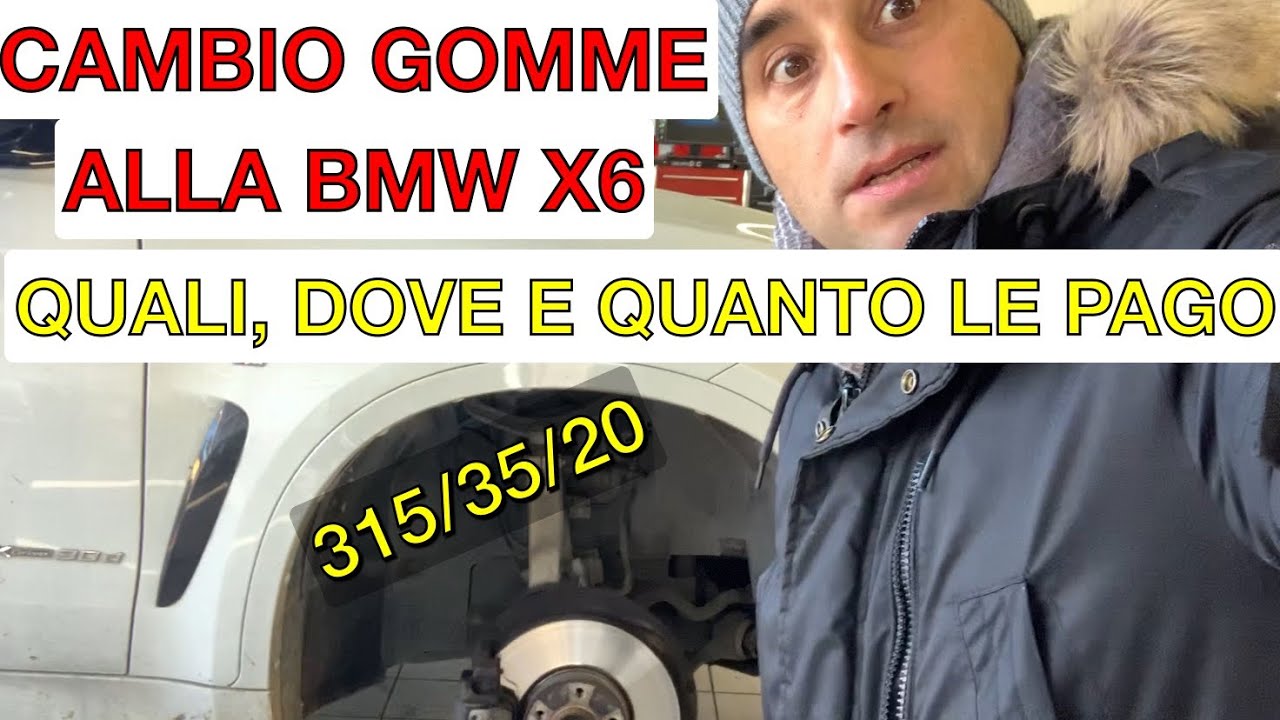 PNEUMATICI AUTO: COMPRO ONLINE O DAL GOMMISTA? Cambio gomme BMW X6: quali? A quanto? Dove?