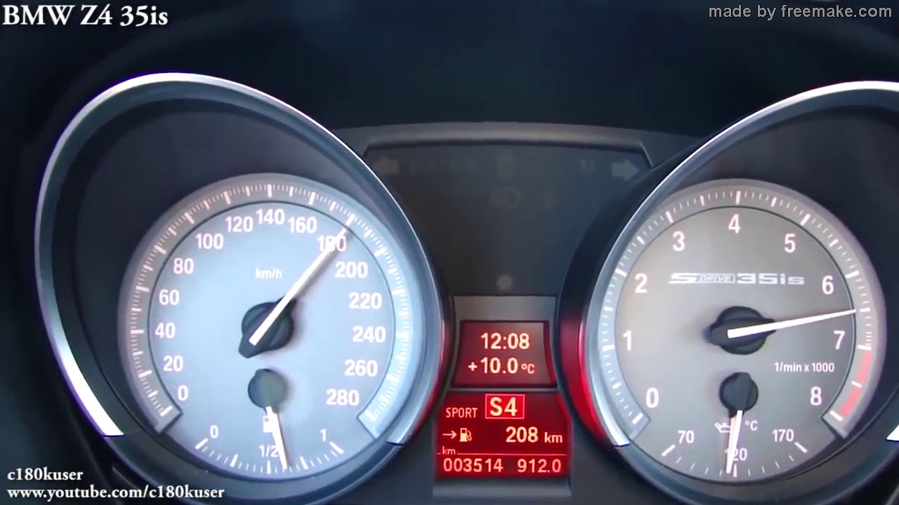 Porsche Cayman S vs Nissan 370z vs BMW Z4 35is - Exhaust Sound e acceleration 0 - 260km/h