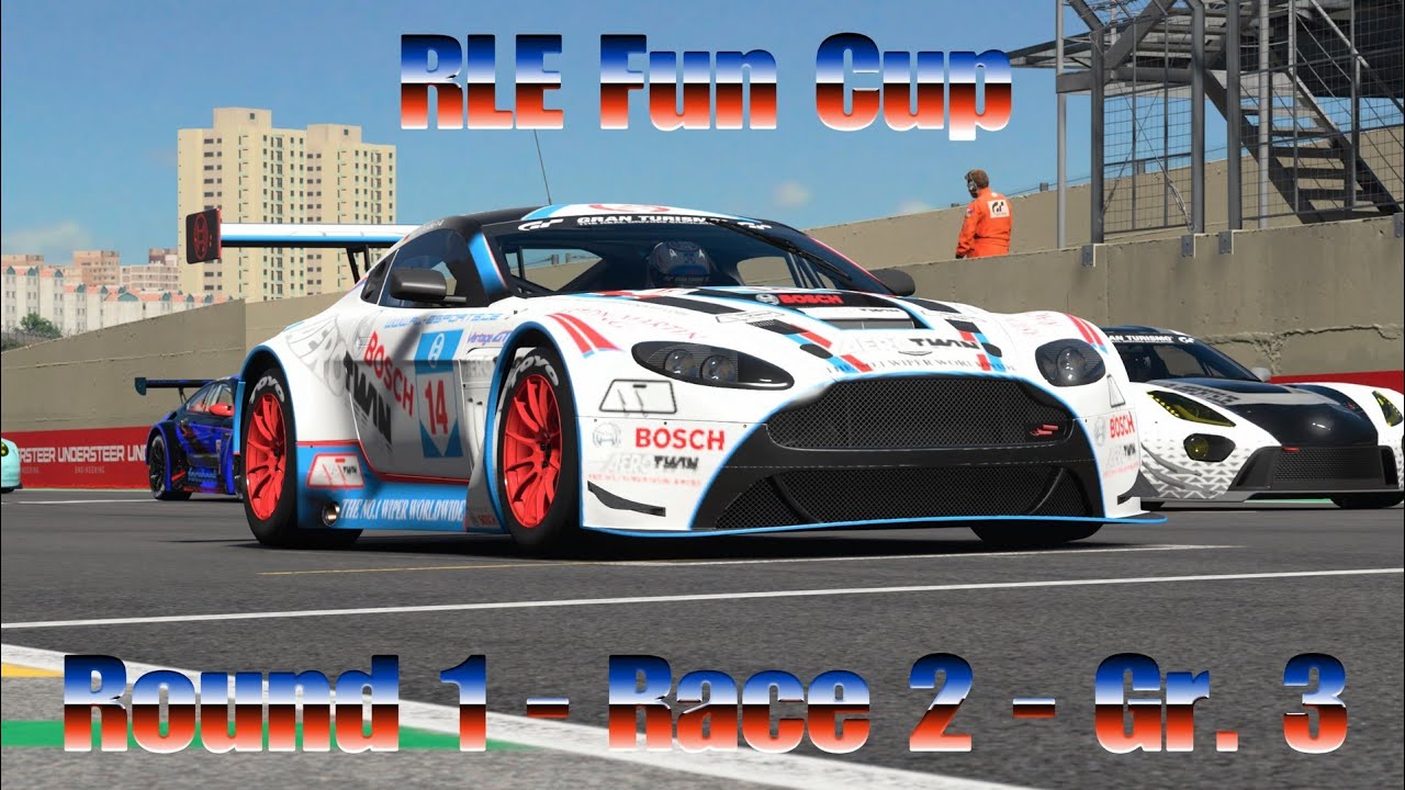 RLE Fun Cup – Gr.3 – Autódromo de Interlagos – Aston Martin V12 Vantage – Gran Turismo Sport