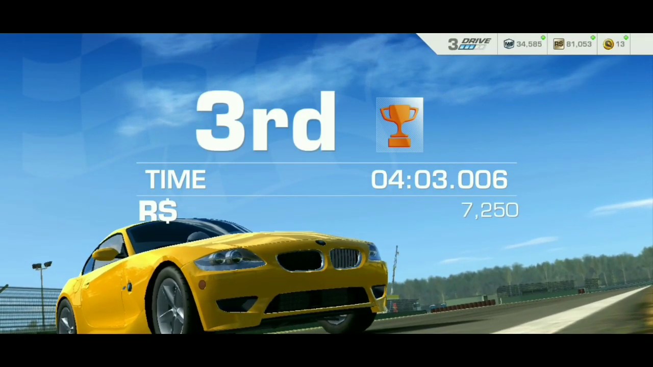 Real Racing 3 BMW Z4 M COUPE, Short Hockenheimring Germany