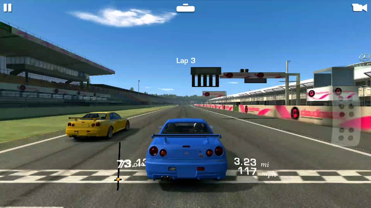 Real Racing 3: Nissan Skyline GTR R34 Exclusive series: final endurance race, Hockenheim Short