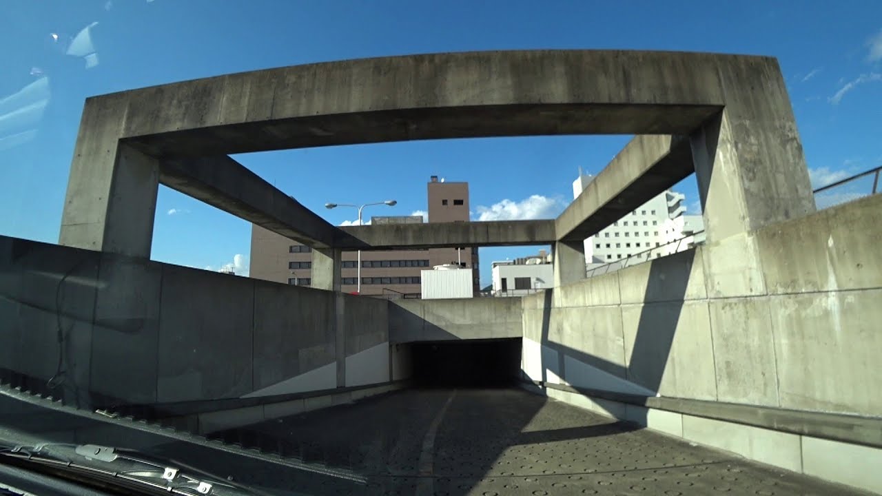 イトーヨーカドー福島店 屋上立体駐車場(入庫⇒出庫)福島県福島市【車載動画】Rooftop multistory parking lot