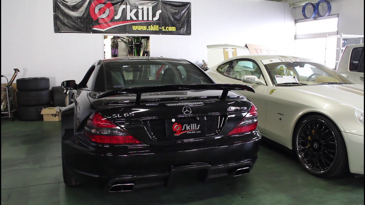 メルセデスベンツ,SL65,AMG,Black,Series,可変バルブマフラー製作