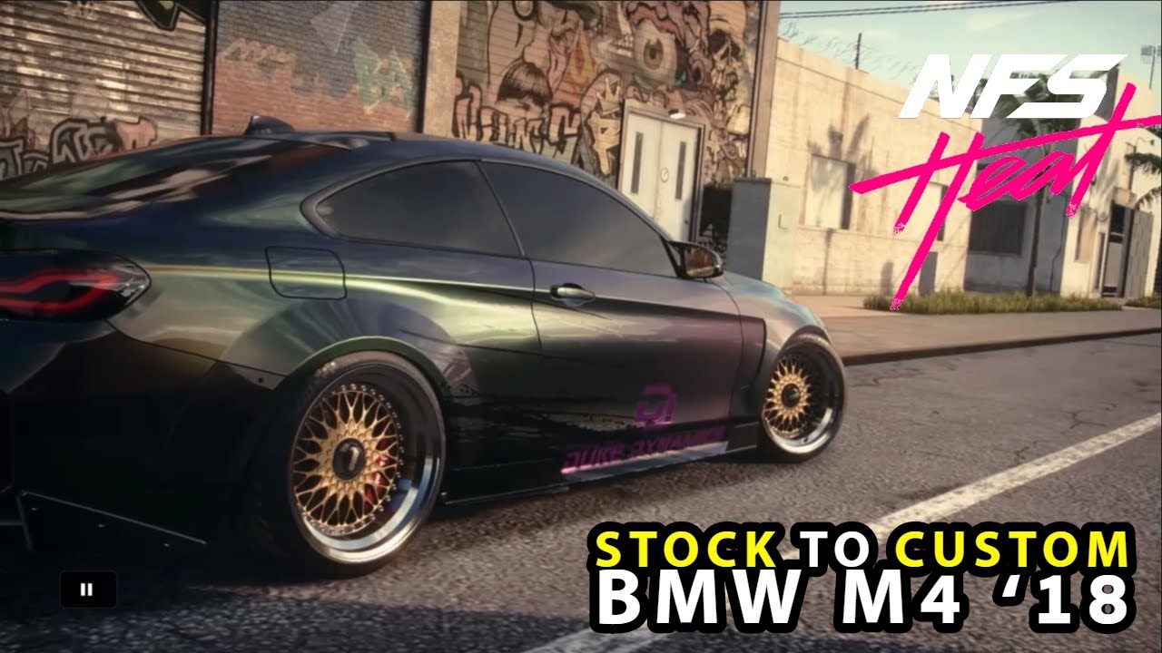 Stock To Custom BMW M4 ’18 in NFS Heat