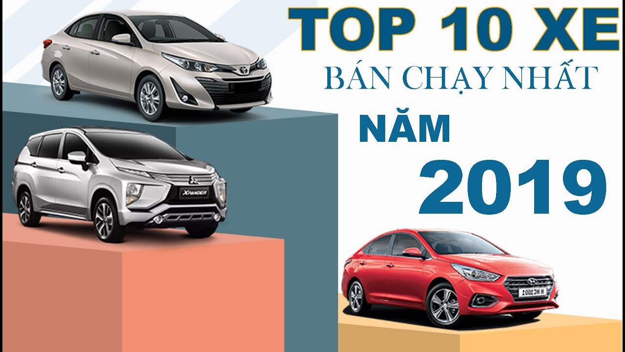 TOP 10 XE BÁN CHẠY 2019: Mitsubishi Xpander, Hyundai Accent, Mazda 3,Honda CR-V vẫn thua Toyota Vios