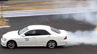 TOYOTA最上級セダンのクラウンでドリフトジムカーナ
恋の浦ＣＵＰ2019🏁🚘🏁12月29日(日)ジムカーナ走行会▶️No.8