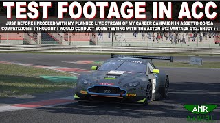 Testing The Aston Martin V12 Vantage GT3 at Zolder in Assetto Corsa Competizione