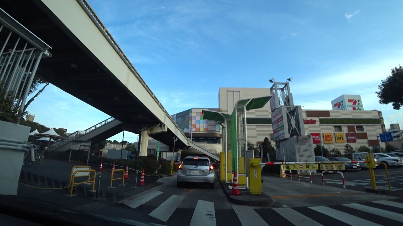 イオン相模原店 地下駐車場(入庫⇒出庫)神奈川県相模原市【車載動画】Underground parking lot