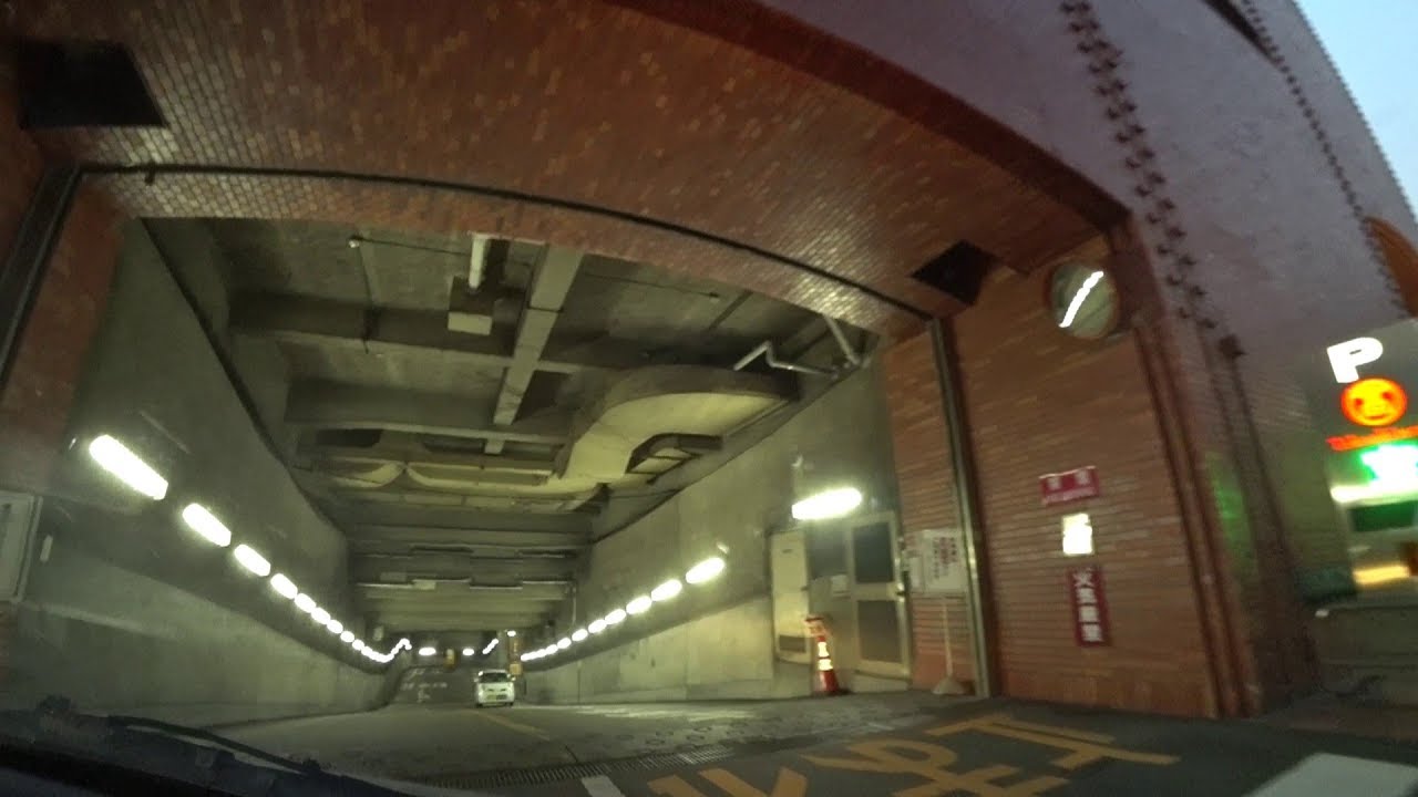 高島屋高崎店 地下駐車場(入庫⇒出庫)群馬県高崎市【車載動画】Underground parking lot