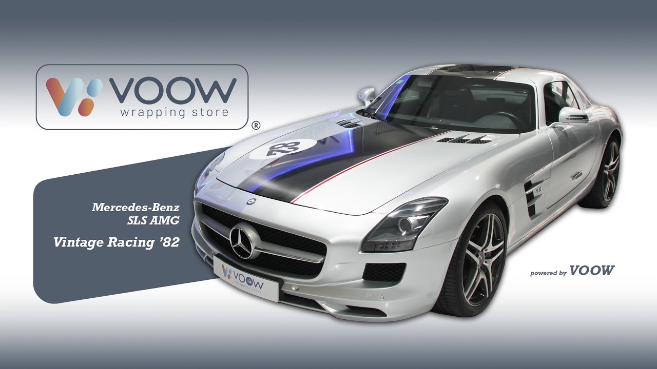 WRAPPING Mercedes-Benz SLS AMG  – Vintage Racing
