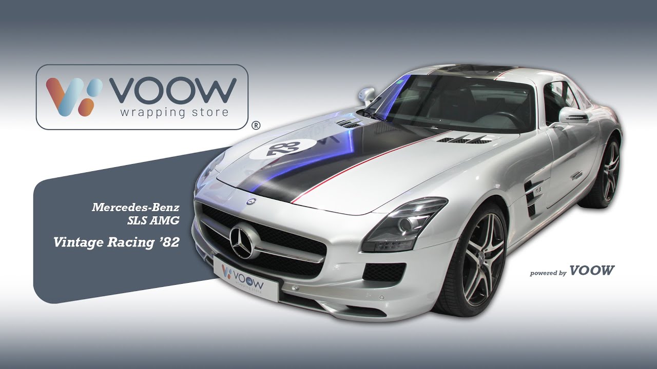WRAPPING Mercedes-Benz SLS AMG - Vintage Racing
