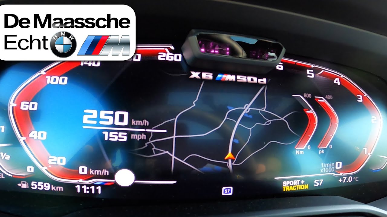 ZO SNEL is de NIEUWE BMW X6 M50d 0-250km/h – BMW M De Maassche Echt