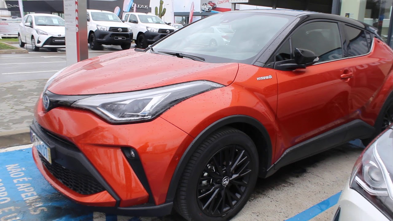 all new 2020 Toyota chr Orange black pack in portugal