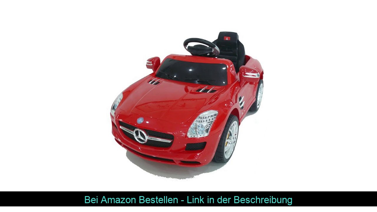 ⭐️ crooza *2X Motoren* Soft-Start Original Mercedes-Benz AMG SLS Lizenz Kinderauto Kinderfahrzeug (
