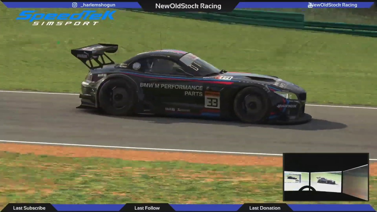 iRacing BMW Z4 GT3 (1:45.744 on race fuel load @VIR)