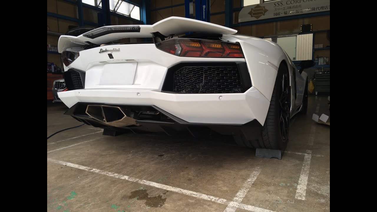 lamborgini aventador stardropper sound Exhaust ランボルギーニ　アヴェンタドール　スタードロッパー　マフラー　始動～加速