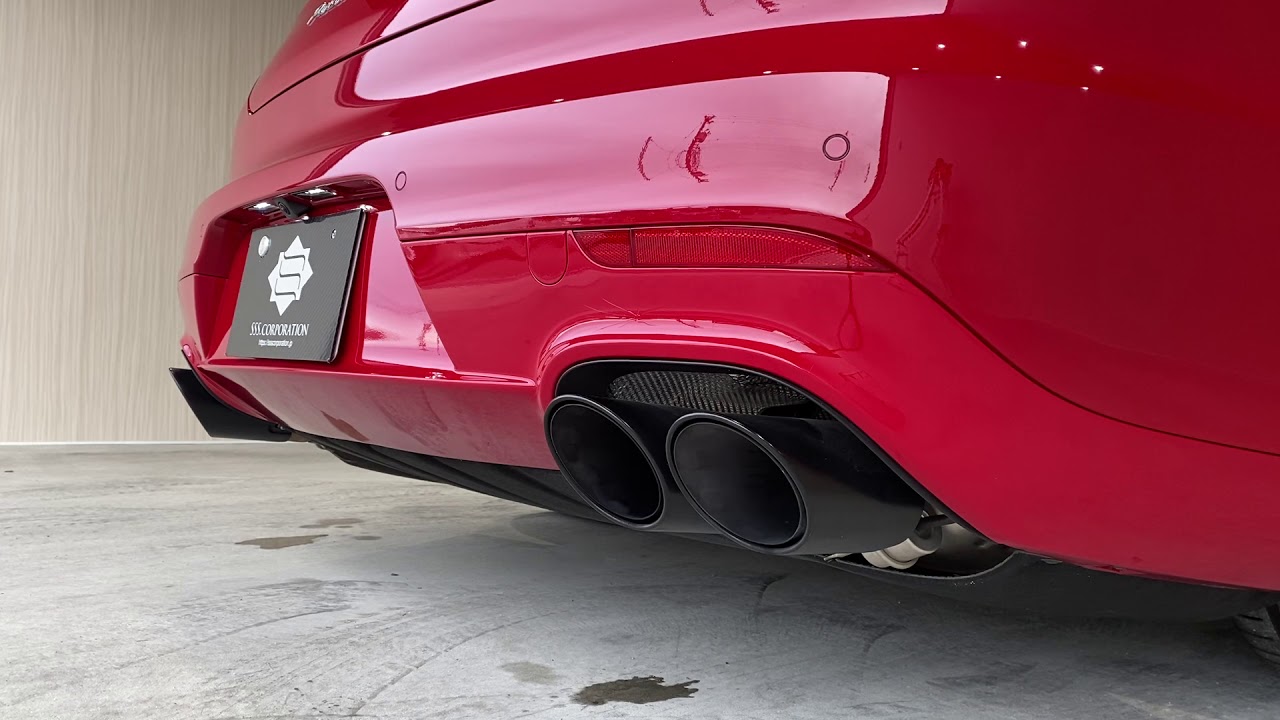 porche panamera gts exhaust powercraft xpipe ポルシェパナメーラGTS　パワークラフト　Xチューブ　サウンド