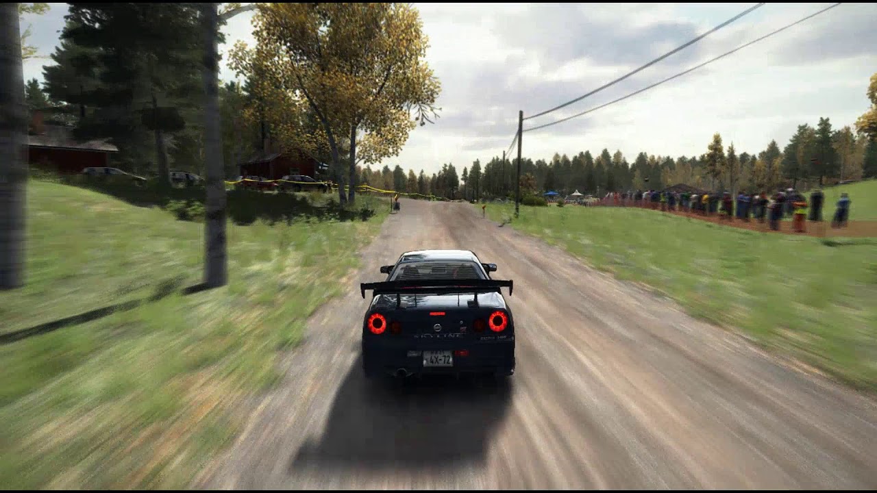 (rear) [dirt rally] nissan skyline gt-r (R34) @ finland