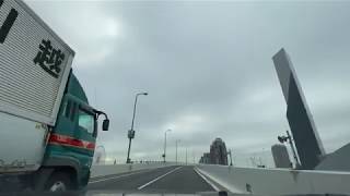 車載動画　レインボーブリッジ〜渋谷　首都高速　ドライブ　tokyo   japan shibuya rainbow bridge