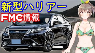 新型 ハリアー ＦＭＣ。エンジン・車体サイズ・安全装備。完全公開！（予想)