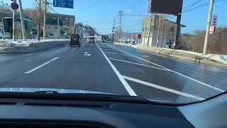 ドライブレコーダー風　小樽市内をドライブ　トヨタアクア