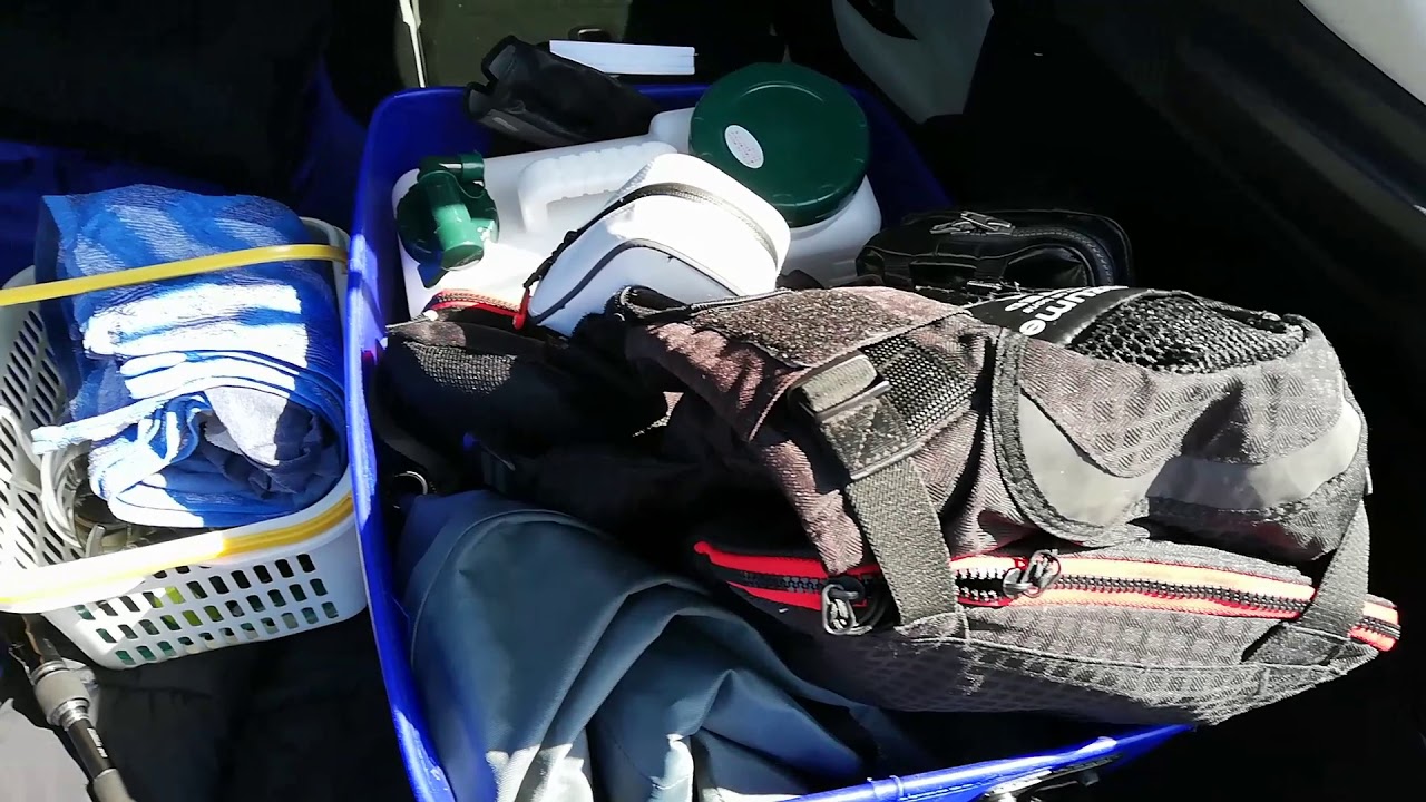 マツダのアクセラで1泊2日釣り道具の準備と車中泊の注意点について撮ってみた！