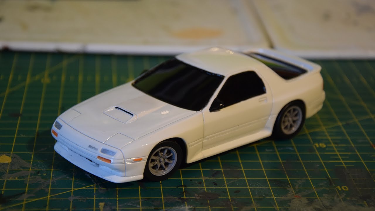 1/32 WORKING! Initial D Mazda RX7 FC Aoshima Model