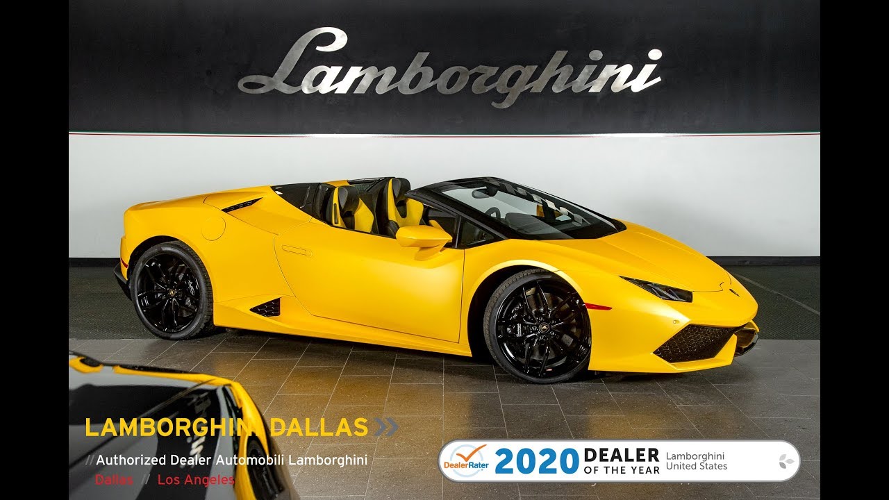 2016 Lamborghini Huracan LP 610-4 Spyder Giallo Horus L1240