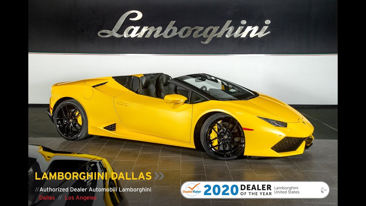 2019 Lamborghini Huracan LP 610-4 Spyder Giallo Inti L1238