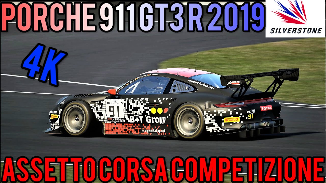2019 Porche 911 GT3 R Around Silverstone | Assetto Corsa Competizione | 4K (60FPS) Ultra Graphics