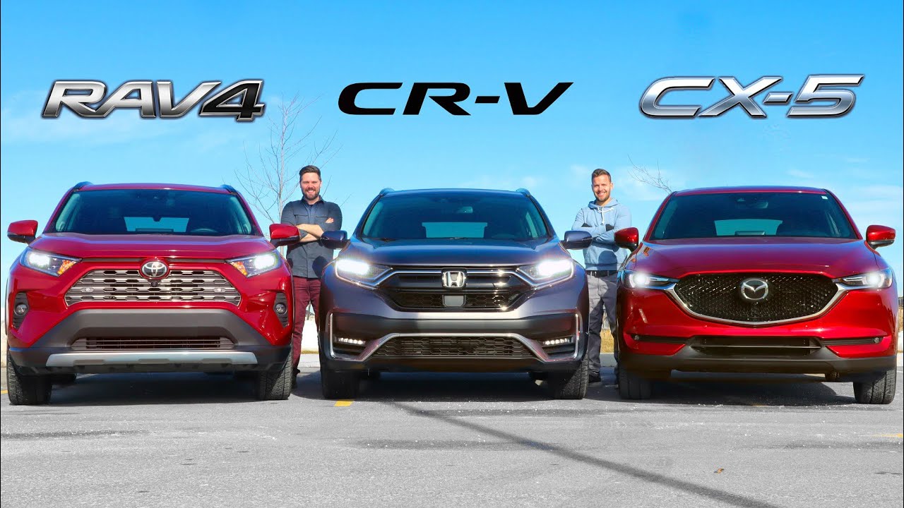 2020 Toyota RAV4 vs Honda CR-V vs Mazda CX-5 // Crossover Fight