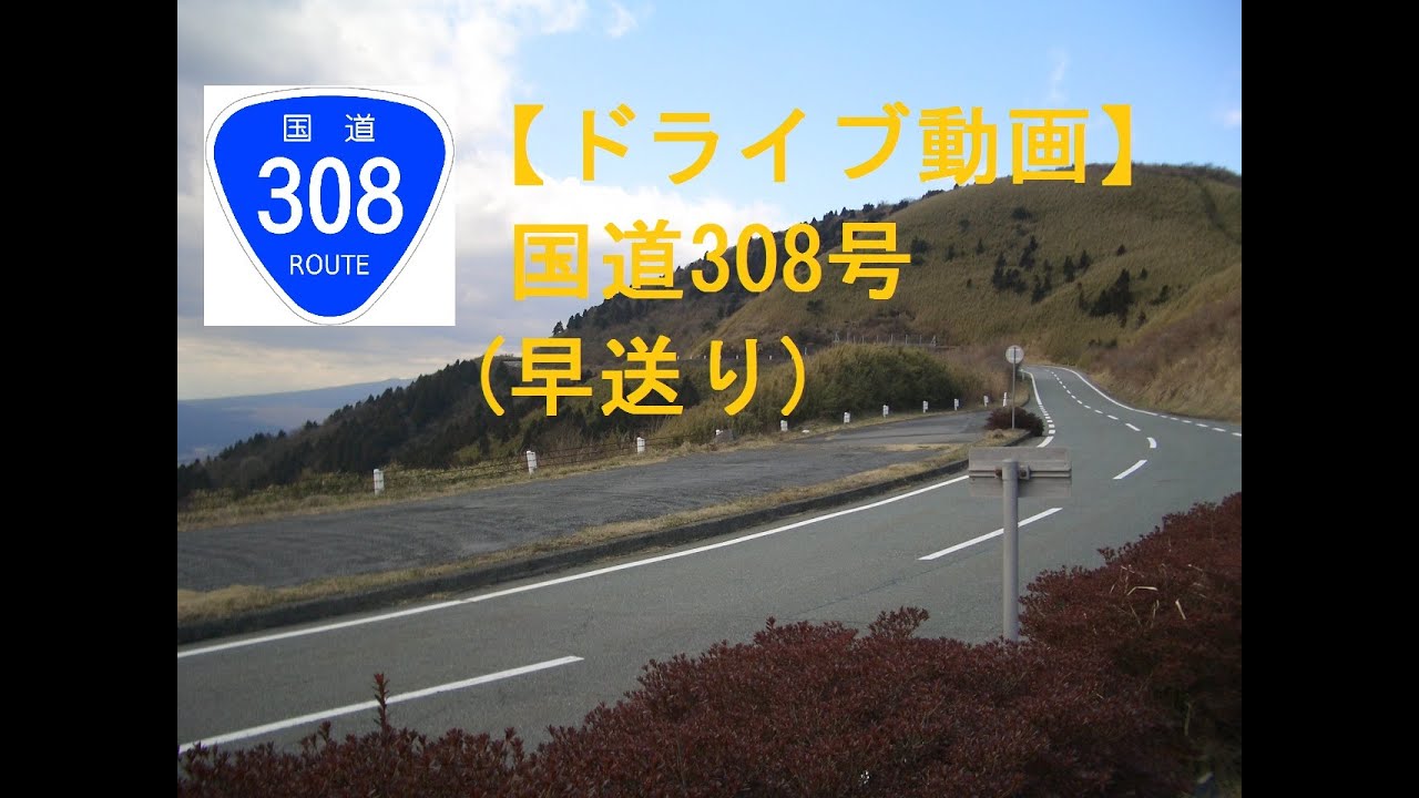 【ドライブ動画】国道308号早送り