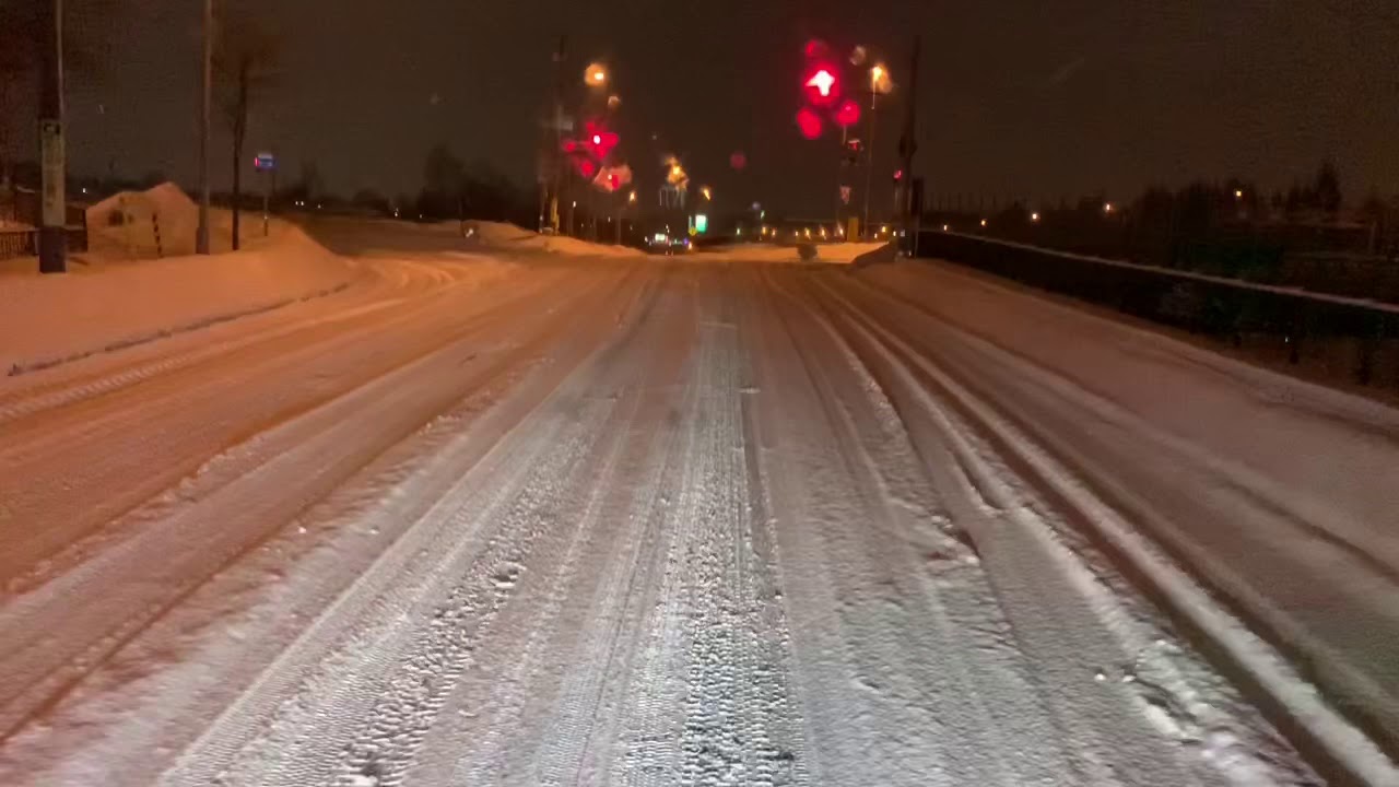 ドライブレコーダー風　国道36号線から札幌新道内回りへ　大型トラック車載動画