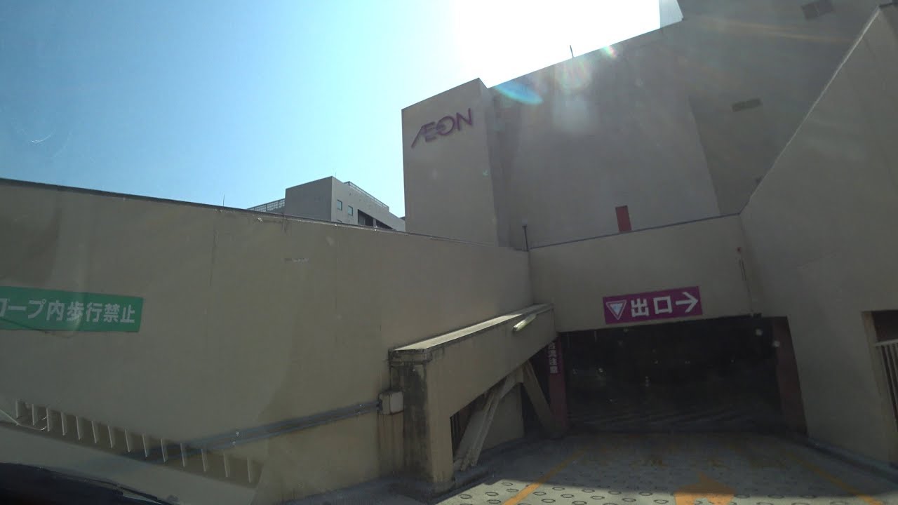 【4K】金沢フォーラス 屋上立体駐車場(入庫⇒出庫)