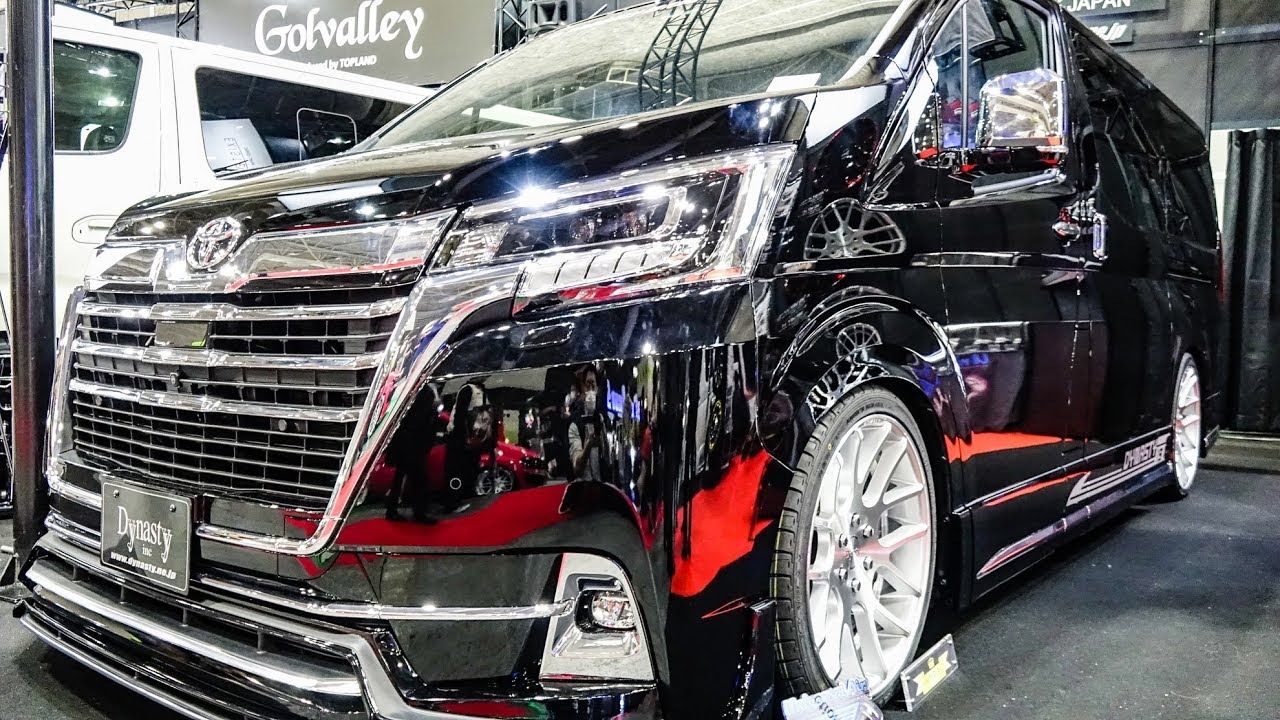 (4K)ダイナスティ グランエース カスタム フルエアロ DYNASTY TOYOTA GRAN ACE modified – 大阪オートメッセ2020