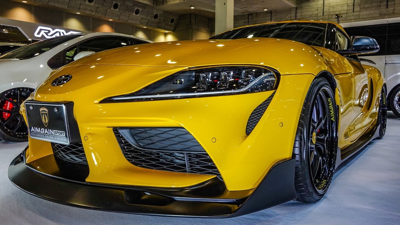 (4K)AIMGAIN TOYOTA SUPRA A90 bodykit エイムゲイン 新型スープラカスタム - OSAKA AUTO MESSE 2020
