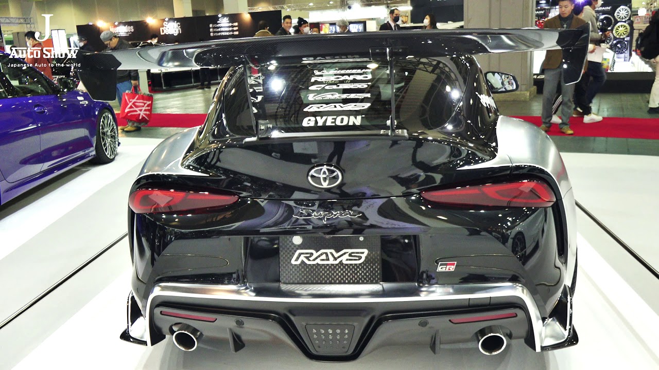 (4K)RAYS TOYOTA SUPRA A90 bodykit レイズ スープラ エアロ – OSAKA AUTO MESSE 2020