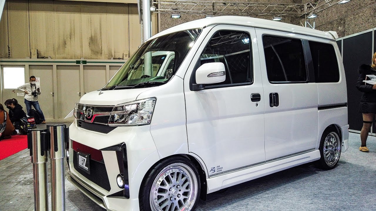 (4K)REIZ DAIHATSU HIJET CARGO modified ライツ ダイハツ ハイゼットカーゴ カスタム 軽バン – OSAKA AUTO MESSE 2020