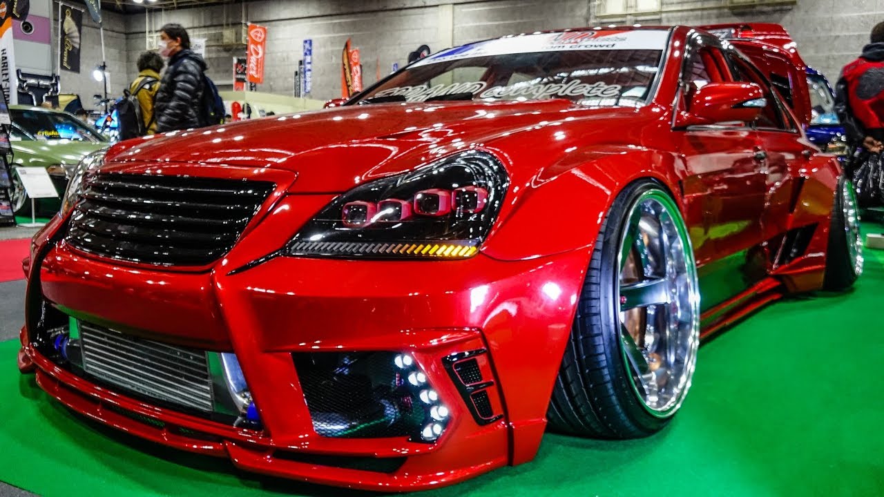 (4K)T-BRAND TOYOTA 18 CROWN MAJESTA VIPCAR クラウンマジェスタ カスタム – OSAKA AUTO MESSE 2020