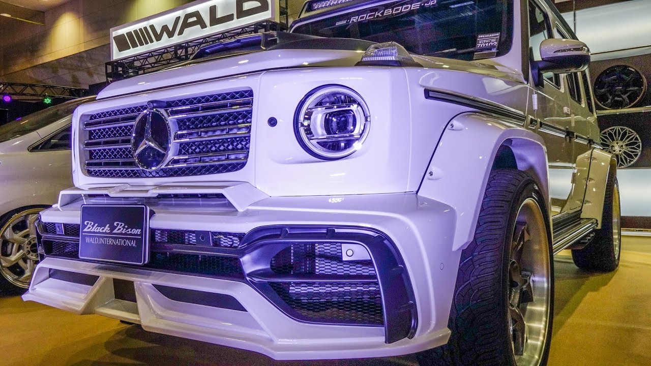 (4K)WALD MERCEDES W463 350d BLACK BISON ヴァルド メルセデス Gクラス ブラックバイソン - OSAKA AUTO MESSE 2020