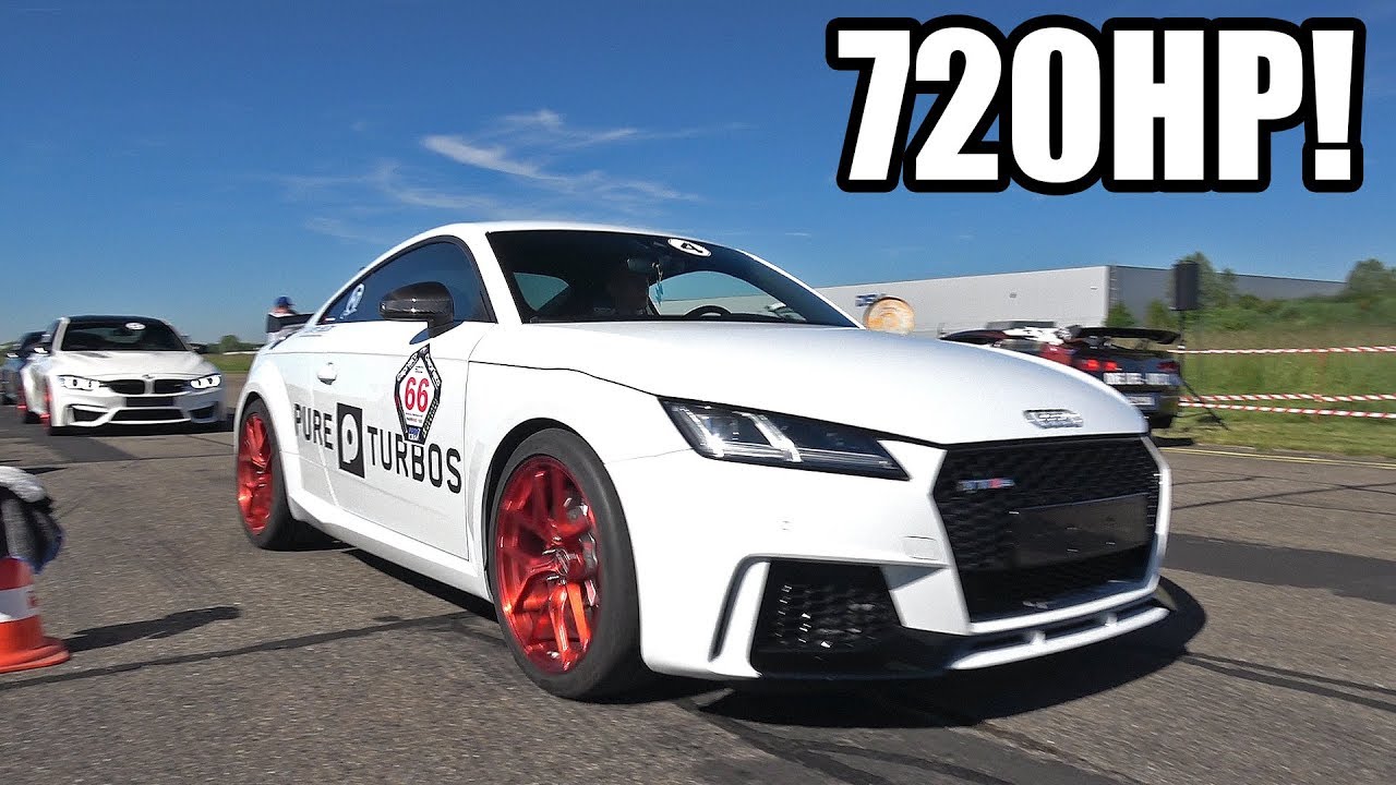 720HP Audi TT RS 8S 2.5 TFSI PURE TURBOS – Revs, Drag Racing, Accelerating!
