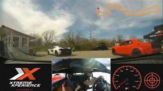 Ashton Drives A Lamborghini Huracan LP610-4 Around Driveway Austin 3 Laps at Xtreme Xperience