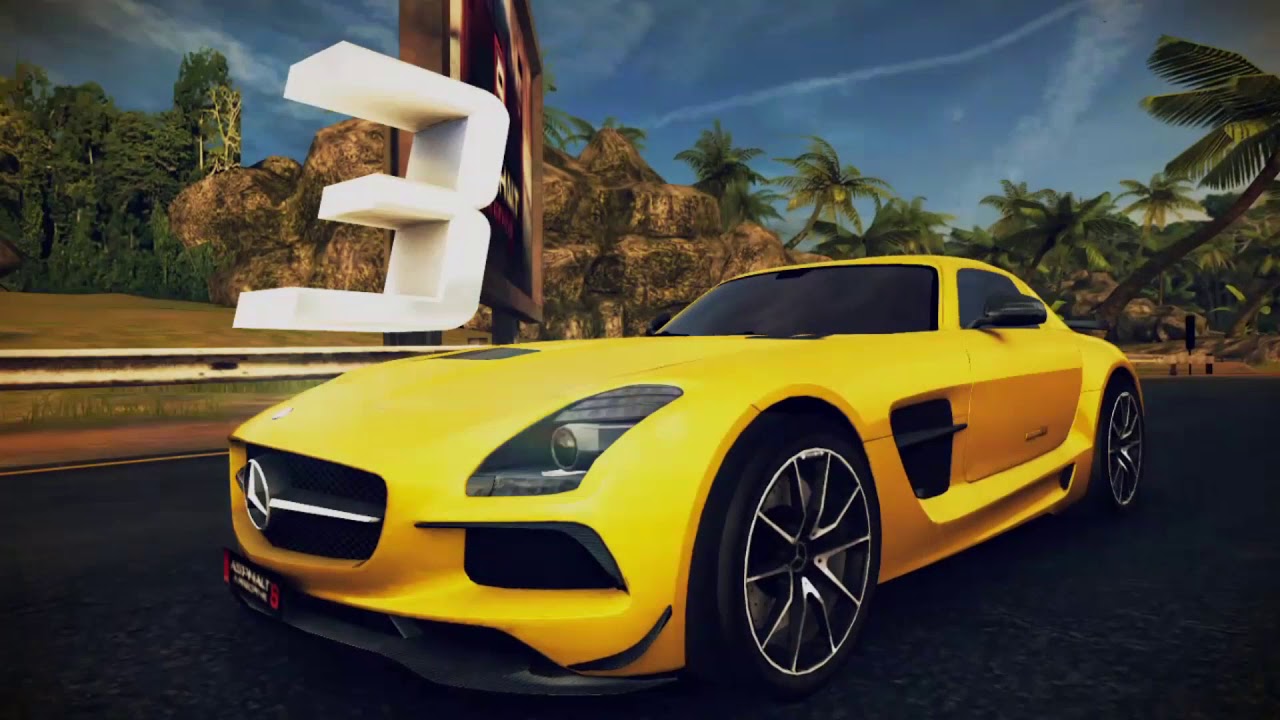 Asphalt 8 – Multiplayer Showdown Event French Guana Mercedes Benz SLS AMG Coupe Black B1676 MAX PRO