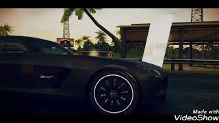 Asphalt8 Mercedes-Benz SLS AMG Electric Drive car race in French Guiana track