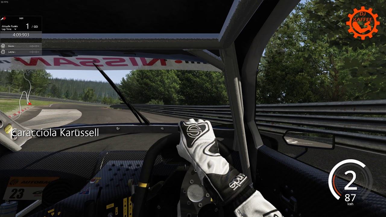 Assetto Corsa - Nissan SkyLine GTR R34 "KAFFEE Racing" (OnBoard) @ NürburgRing Nordschleife (HotLap)