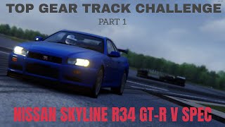 Assetto Corsa - Top Gear Track Challenge - Part 1 Nissan R34 GT-R